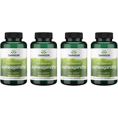 Swanson Ashwagandha powder bottle front for daily wellness support.