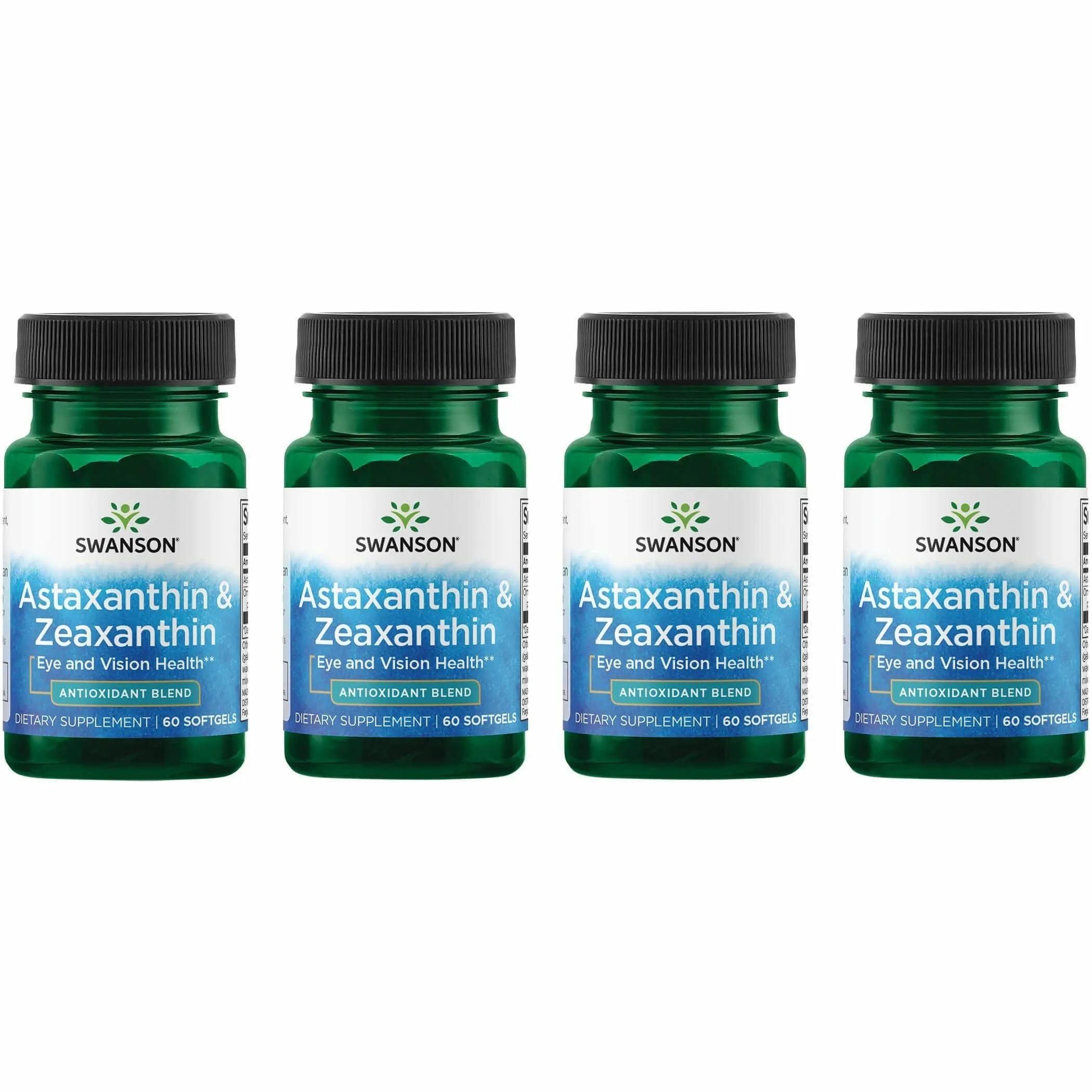 Swanson Astaxanthin & Zeaxanthin eye health bottle supports antioxidant eye comfort.