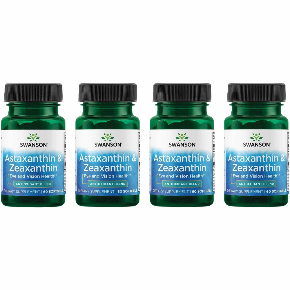 Swanson Astaxanthin & Zeaxanthin eye health bottle supports antioxidant eye comfort.