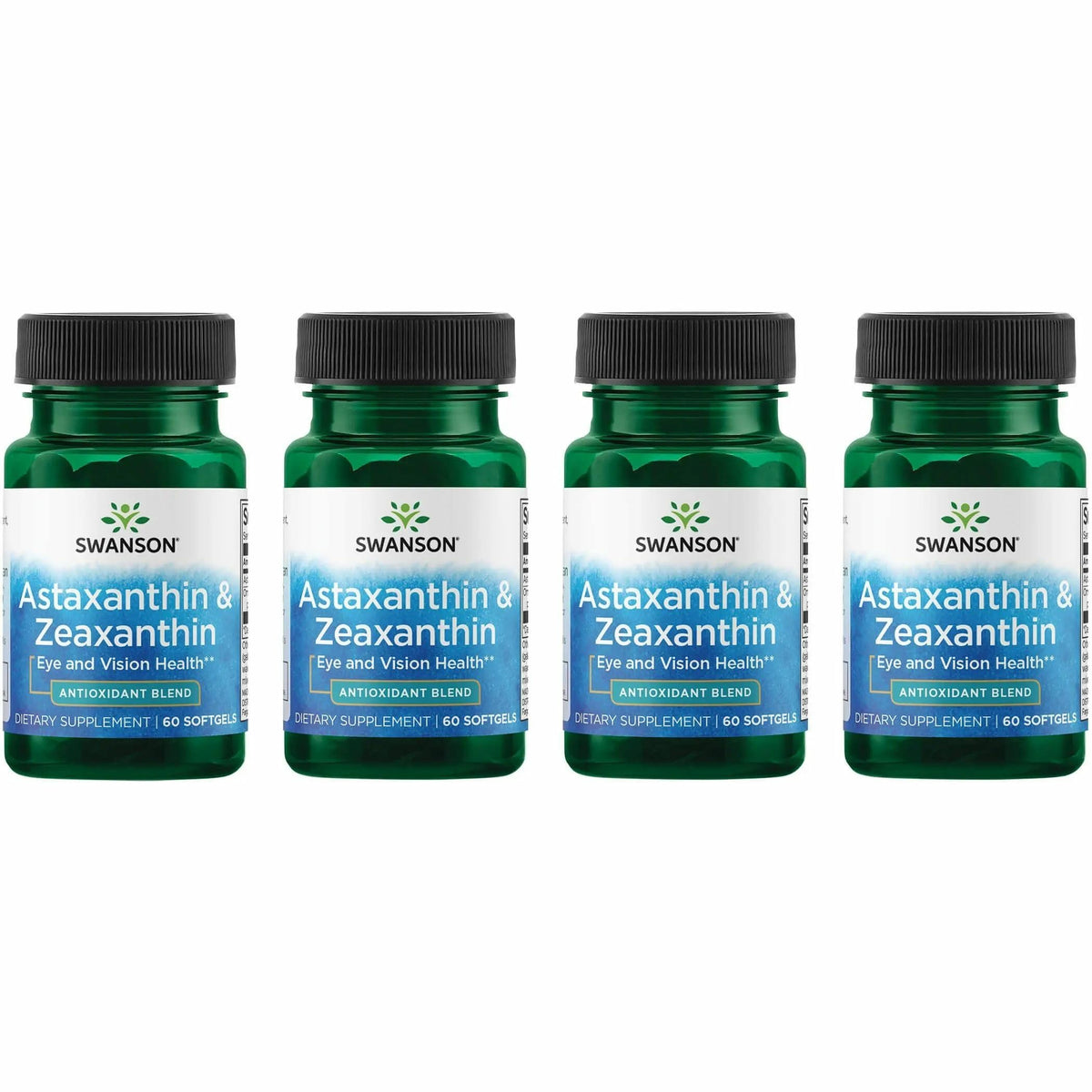 Swanson Astaxanthin & Zeaxanthin eye health bottle supports antioxidant eye comfort.