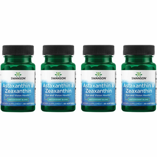 Swanson Astaxanthin & Zeaxanthin eye health bottle supports antioxidant eye comfort.