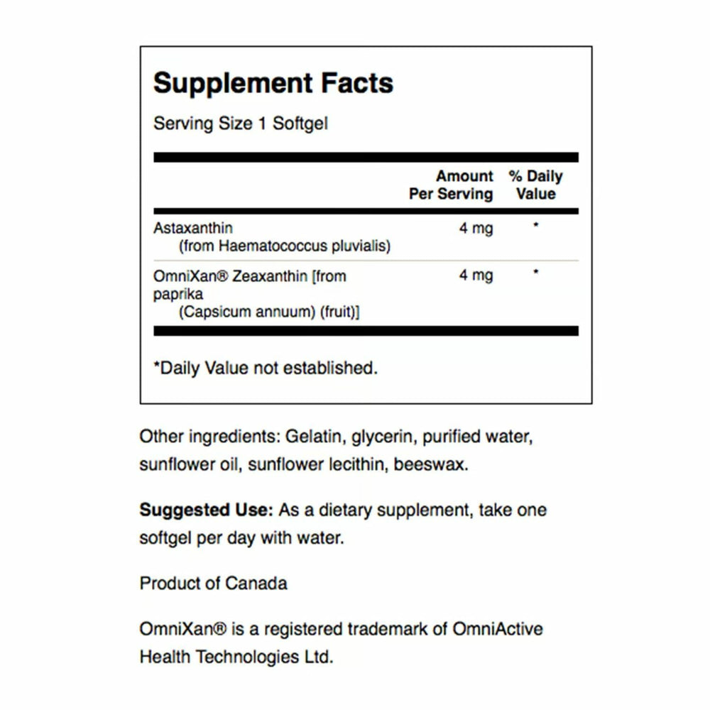 Swanson softgels closeup highlighting convenient daily eye support.