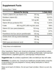 Swanson Vitamin B-125 Complex tablets displayed for mood and immune system support