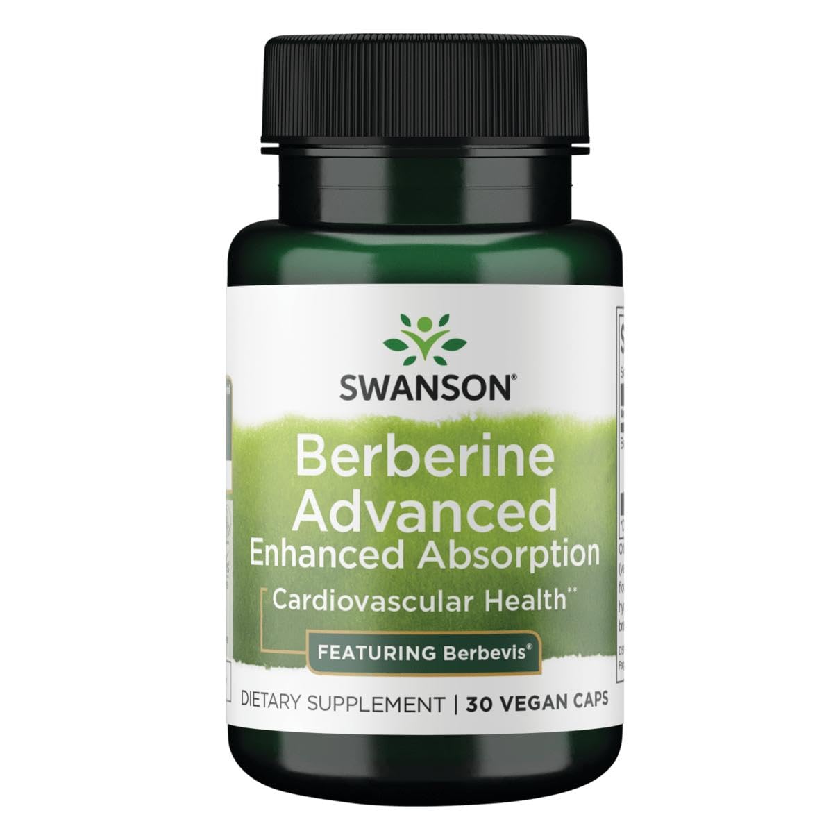 Swanson Berberine Advanced bottle with Berbevis 550 mg for optimized absorption