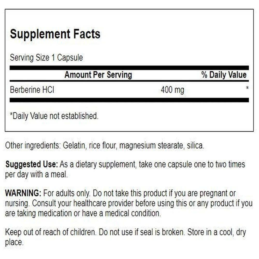 Swanson Berberine capsules dispensing, suggesting an easy daily wellness routine.