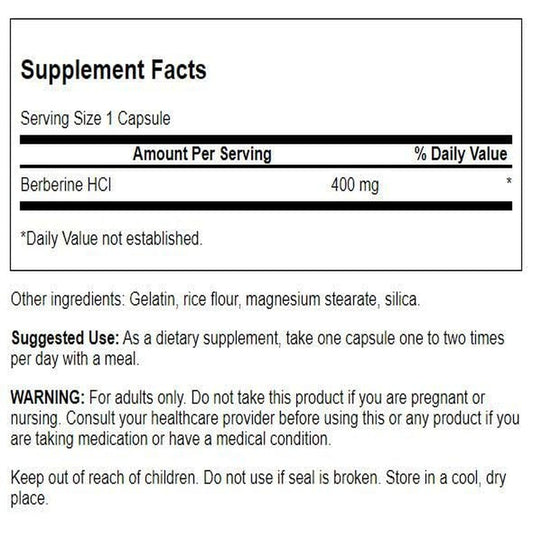 Swanson Berberine capsules dispensing, suggesting an easy daily wellness routine.