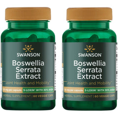 Swanson Boswellia Serrata extract bottle front showing 125 mg capsules for daily use
