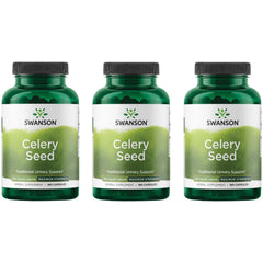 Swanson Celery Seed Maximum Strength bottle front view for easy daily wellness.