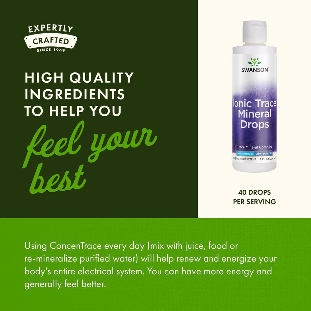 Swanson Concentrace adding to smoothie for mineral boost