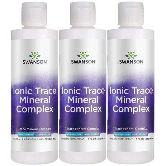 Swanson Concentrace trace mineral drops bottle ready for hydration and balance.