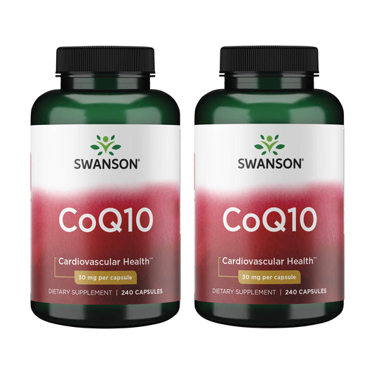 Swanson CoQ10 30 mg bottle ready for daily heart support.