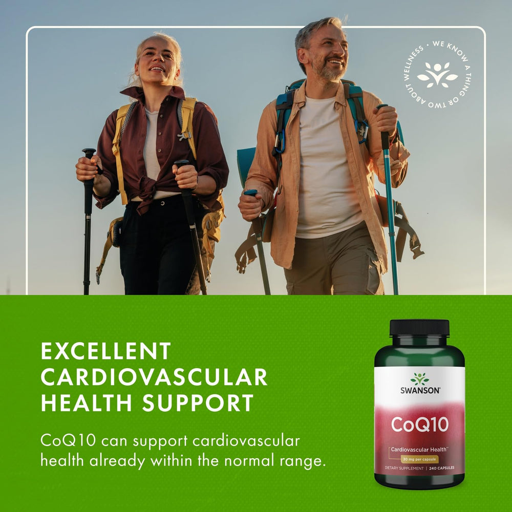 Capsules on a clean surface symbolize convenient daily routine for Swanson CoQ10.