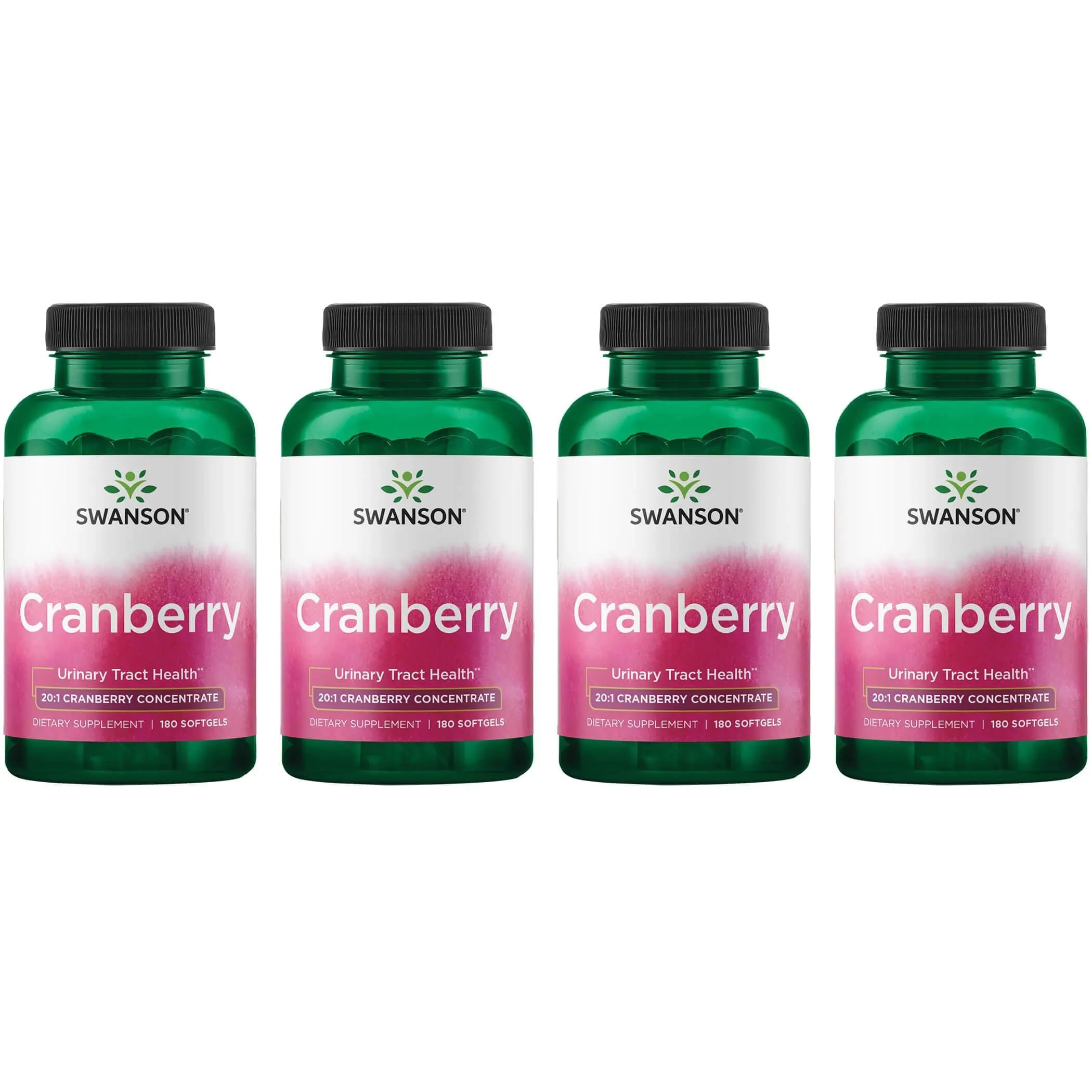 Swanson Cranberry softgels bottle front for urinary support