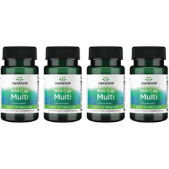 Swanson Daily Multivitamin Without Minerals 30 Veg Capsules 4-pack bottle supports vegetarian daily vitamin coverage.