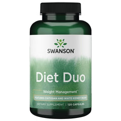Swanson Diet Duo White Kidney Bean capsules bottle supports balanced meals.