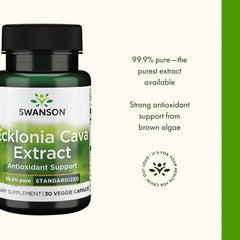 Swanson Ecklonia Cava Extract bottle with packaging highlights convenient three-pack.