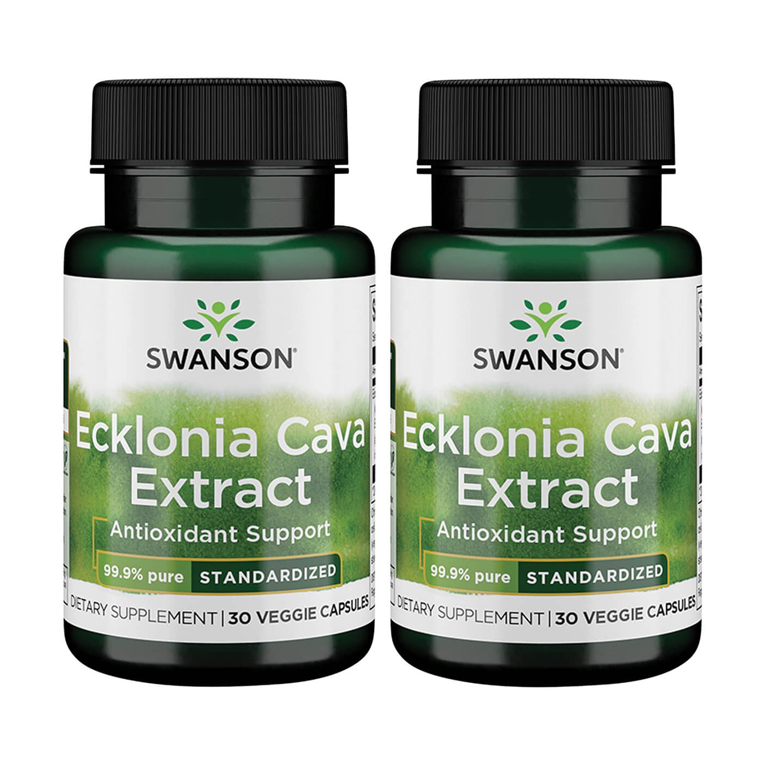 Swanson Ecklonia Cava Extract bottle front view highlighting antioxidant benefits.