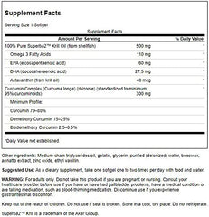Swanson EFA Krill Oil & Curcumin capsules arranged for daily use.