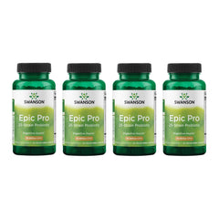 Swanson Epic-Pro bottle front view with 30B CFU probiotic capsules for digestive balance.