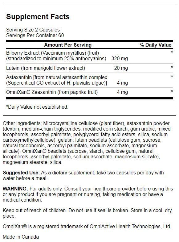 Swanson EyesAlive bottle close-up highlighting convenient capsule form for everyday eye support