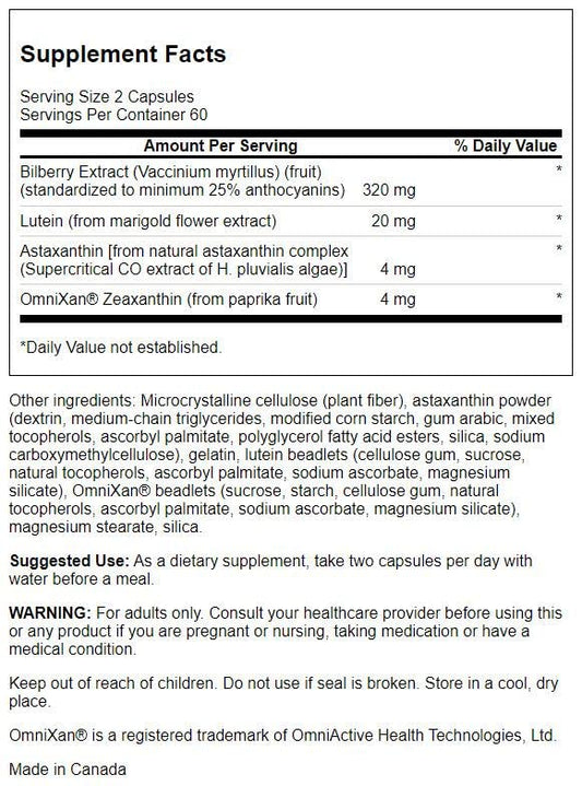 Swanson EyesAlive bottle close-up highlighting convenient capsule form for everyday eye support