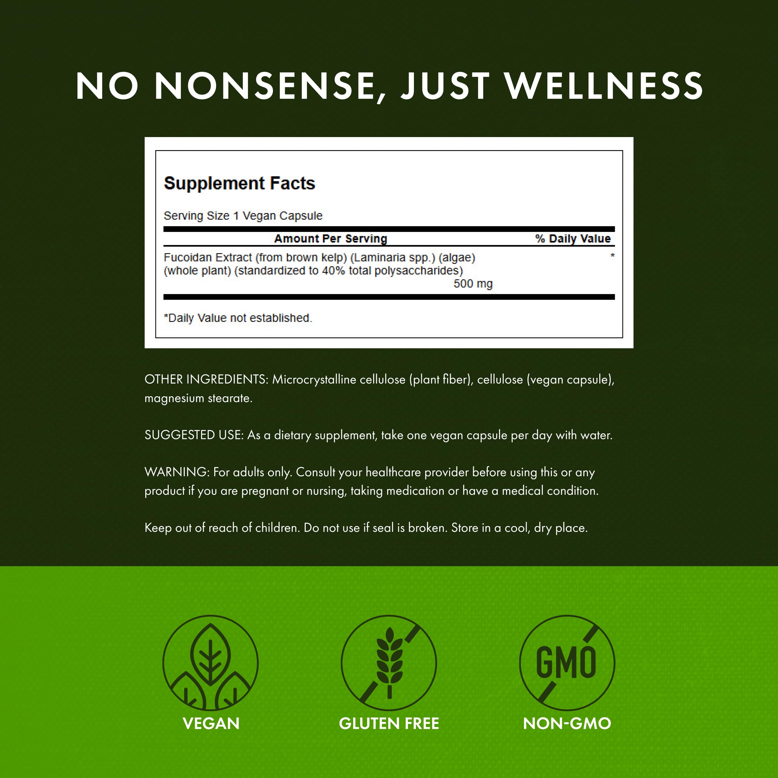 Swanson fucoidan 3-pack packaging for convenient ongoing wellness