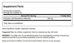 Swanson Full Spectrum Rosemary capsules offer convenient daily intake for potential immune support