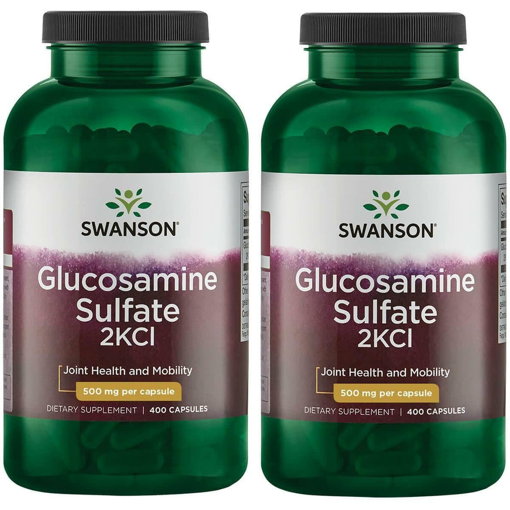 Swanson Glucosamine Sulfate 500 mg bottle front view for joint support