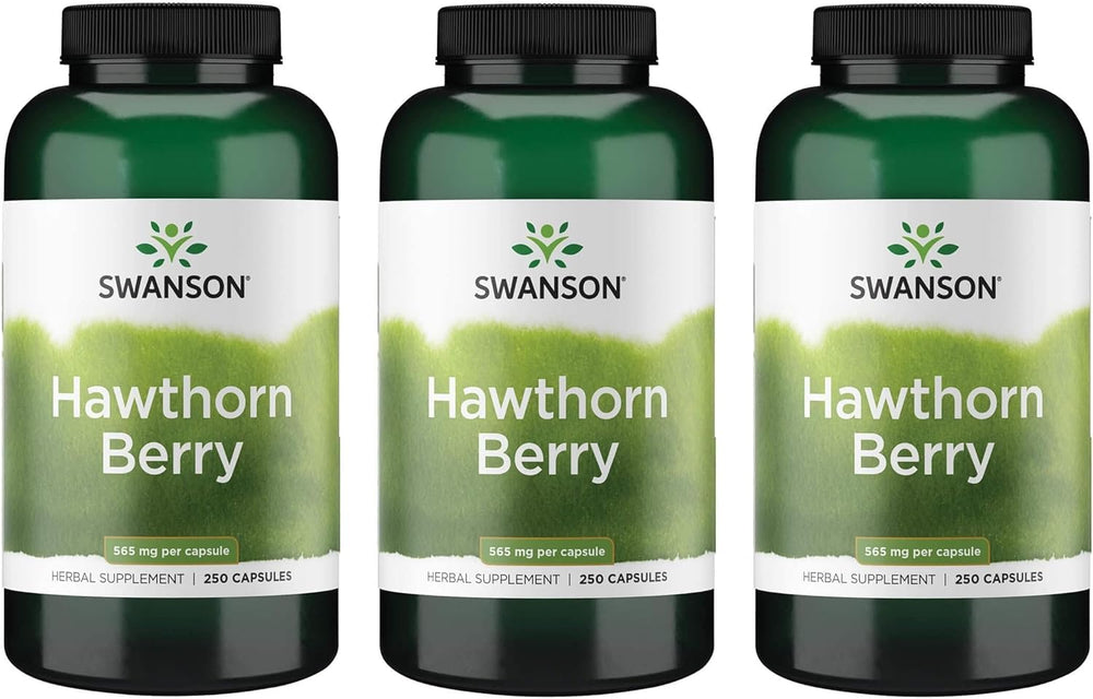 Swanson Hawthorn Berry supplement bottle showing antioxidant flavonoids for daily wellness