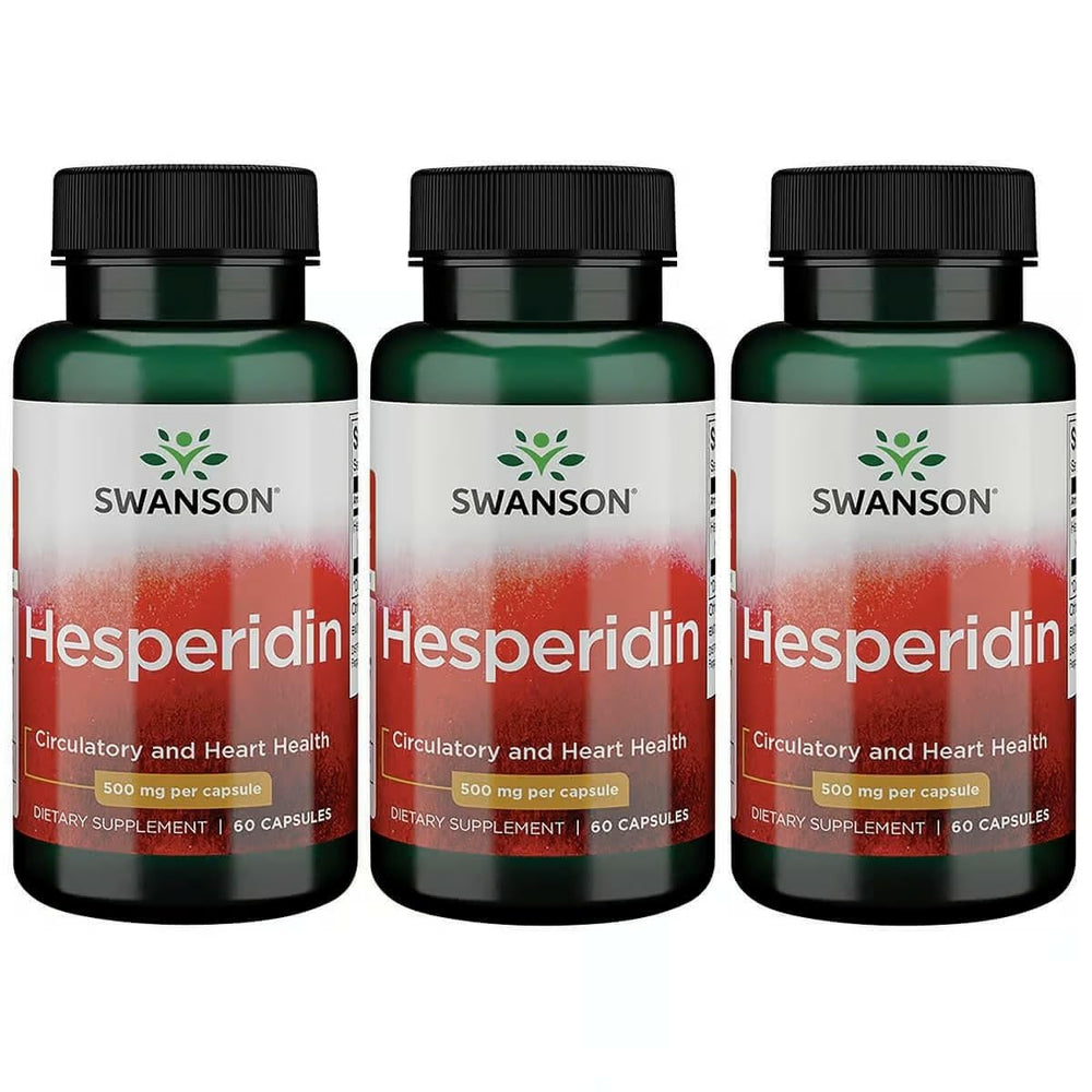 Swanson Hesperidin capsules bottle showing citrus-derived antioxidant support.