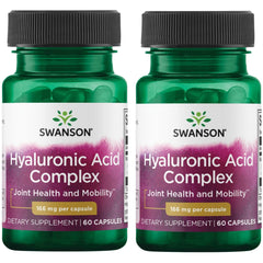 Swanson Hyaluronic Acid Complex bottle front highlighting joint support potential.