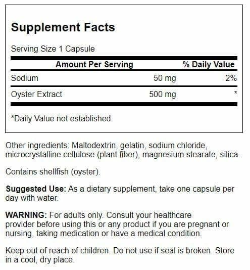 Close-up of Swanson Kyoto Oyster Extract capsules for convenient daily use