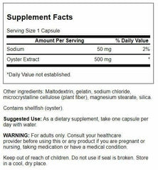 Close-up of Swanson Kyoto Oyster Extract capsules for convenient daily use
