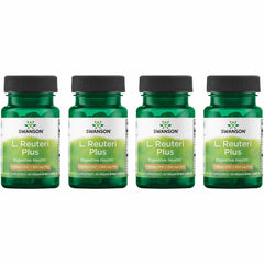 Swanson L. Reuteri Probiotic Plus bottle label promoting gut wellness