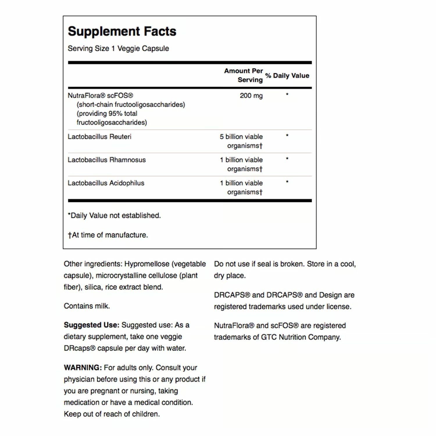Swanson L. Reuteri Probiotic Plus capsules close-up for daily gut support