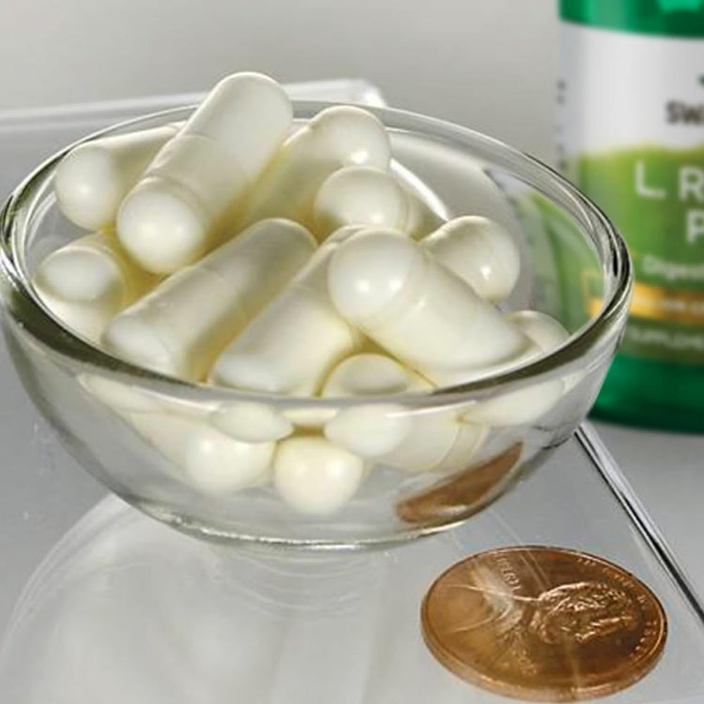 Swanson L. Reuteri Probiotic Plus label highlights lower GI release concept.