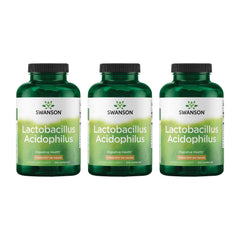 Swanson Lactobacillus Acidophilus bottle front highlighting 1B CFU for gut support