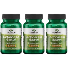 Swanson Lactobacillus Gasseri bottle front, vegan probiotic for gut health.