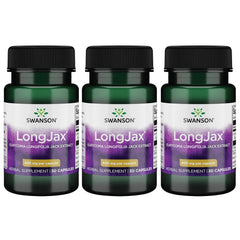 Swanson Longjax bottle of Eurycoma longifolia Jack extract capsules for daily vitality support