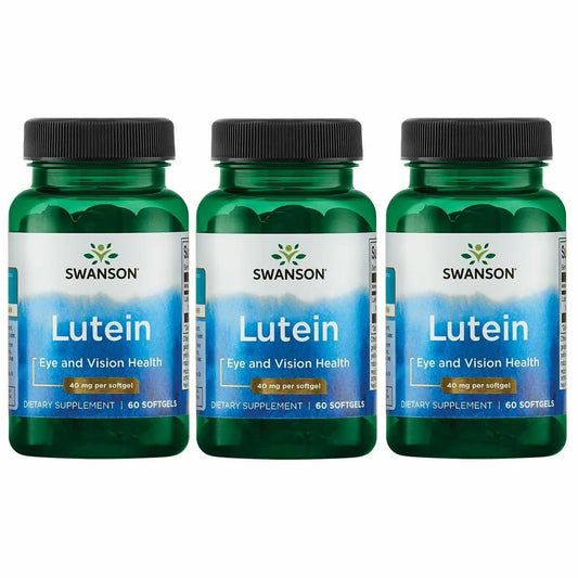 Swanson Lutein softgel bottle for daily eye support
