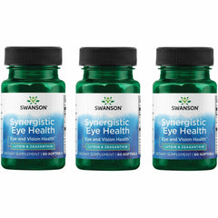Swanson eye health bottle with lutein and zeaxanthin for macular support.