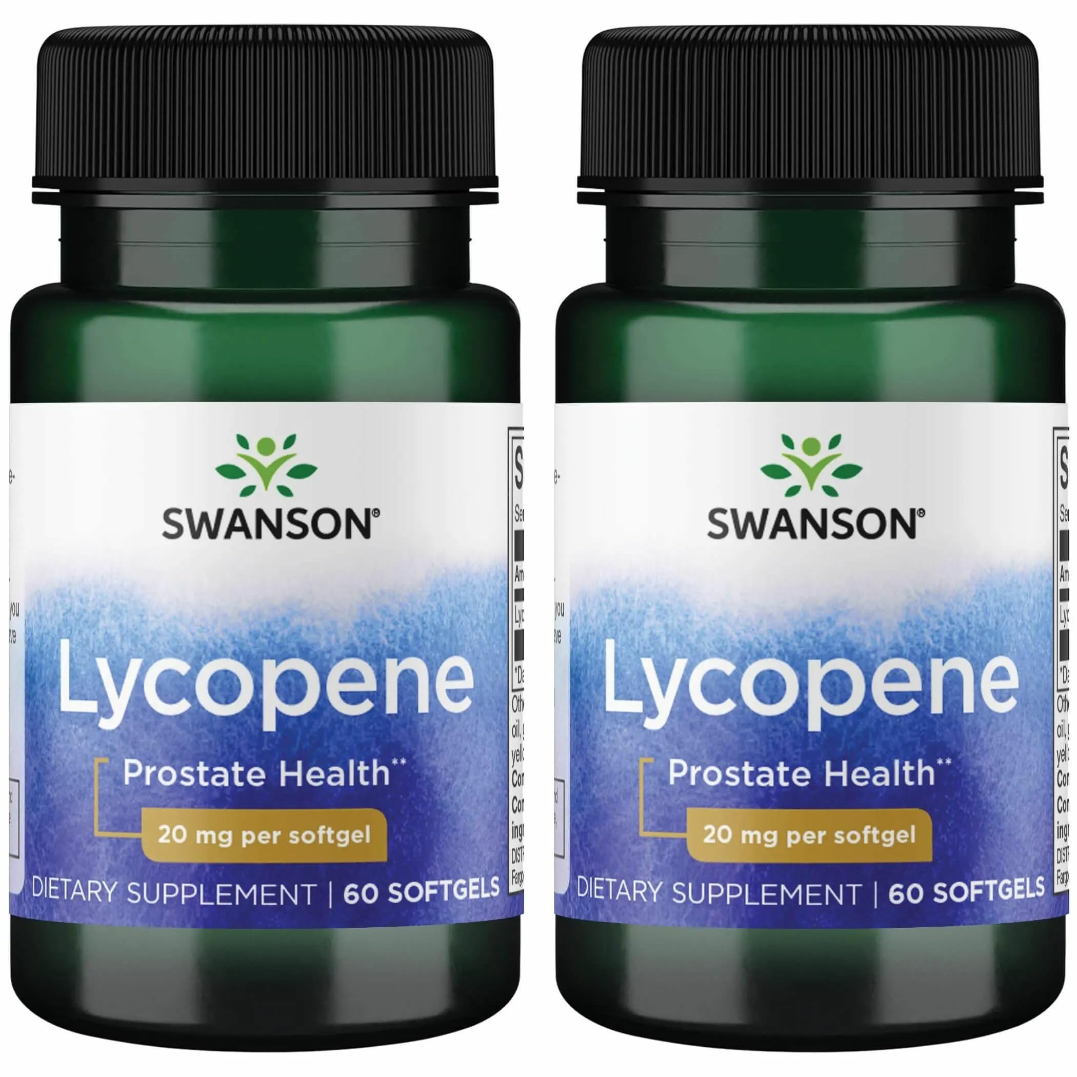 Swanson Lycopene bottle front with 60 softgels suggesting antioxidant support
