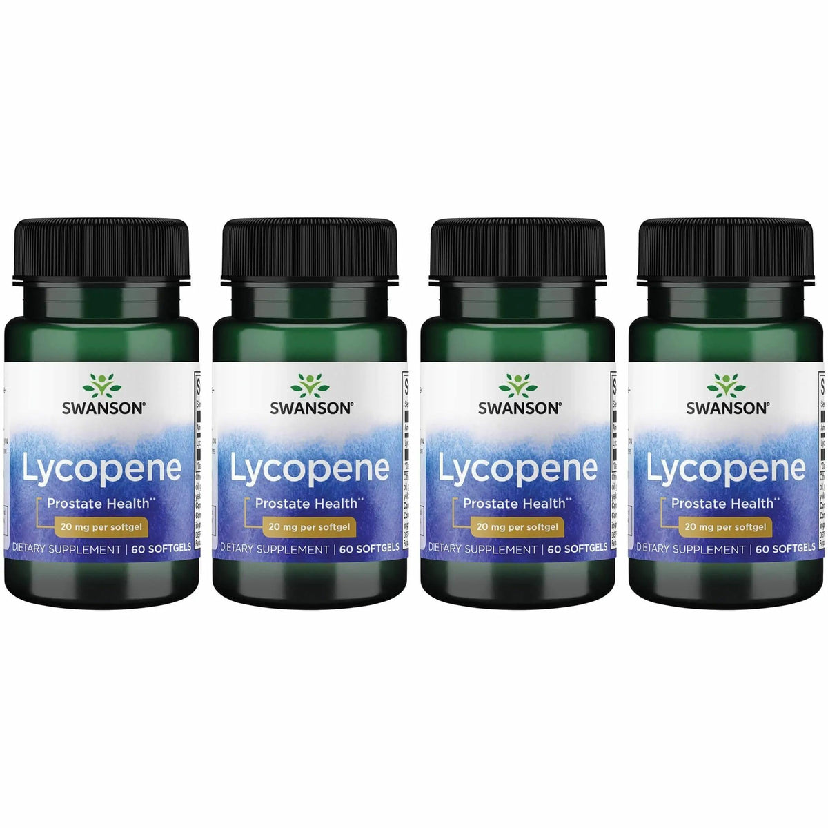 Swanson Lycopene softgels bottle front highlighting premium men's health support