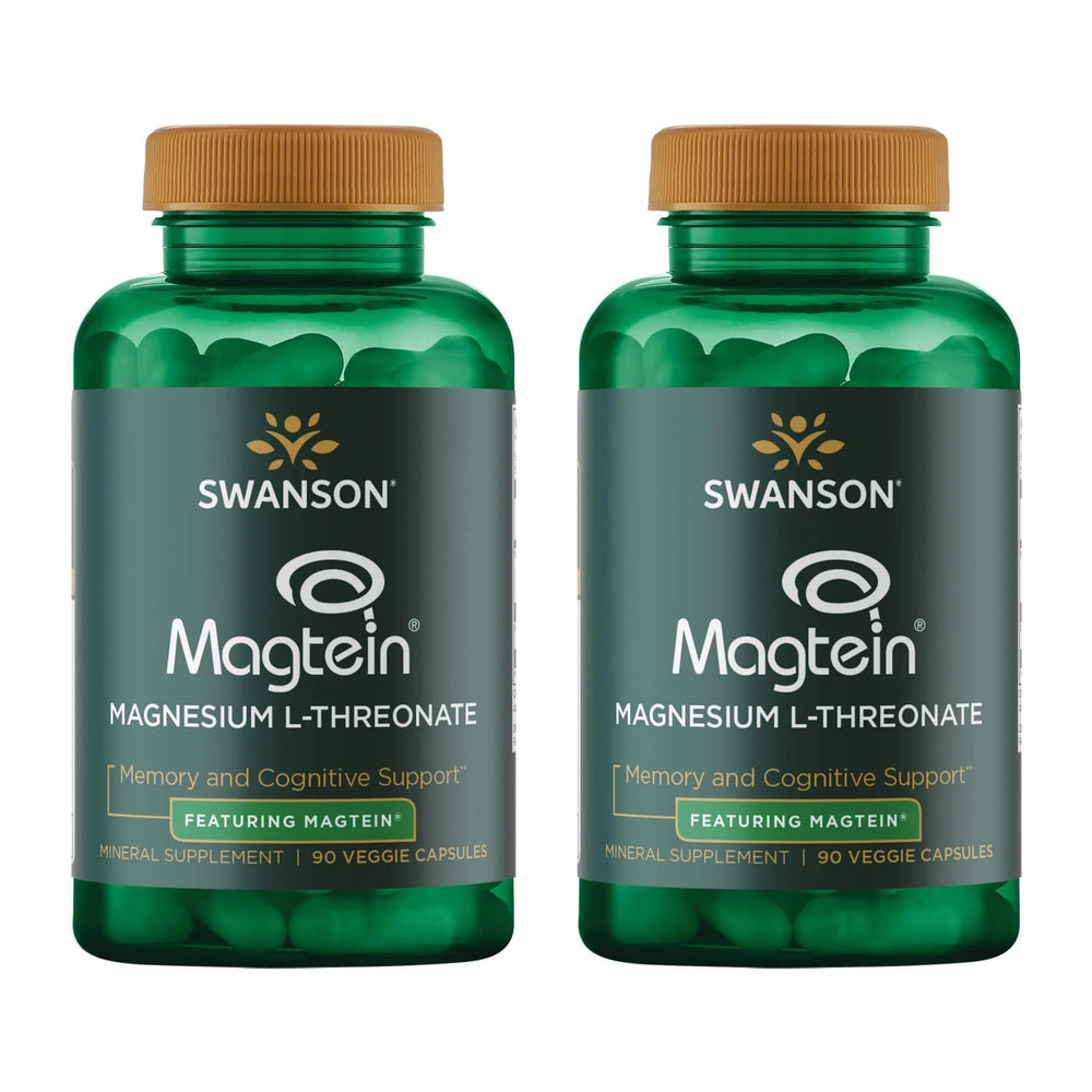 Swanson Magnesium L-Threonate bottle label close-up for nervous system support.