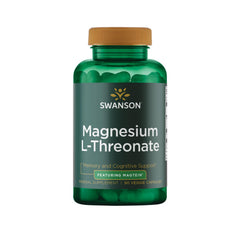 Swanson Magnesium L-Threonate bottle pour showing easy daily nervous system support