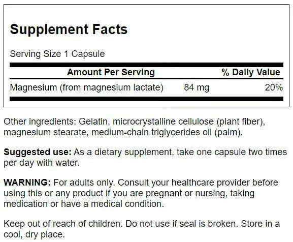 Swanson Magnesium Lactate capsules on table for a simple daily routine.