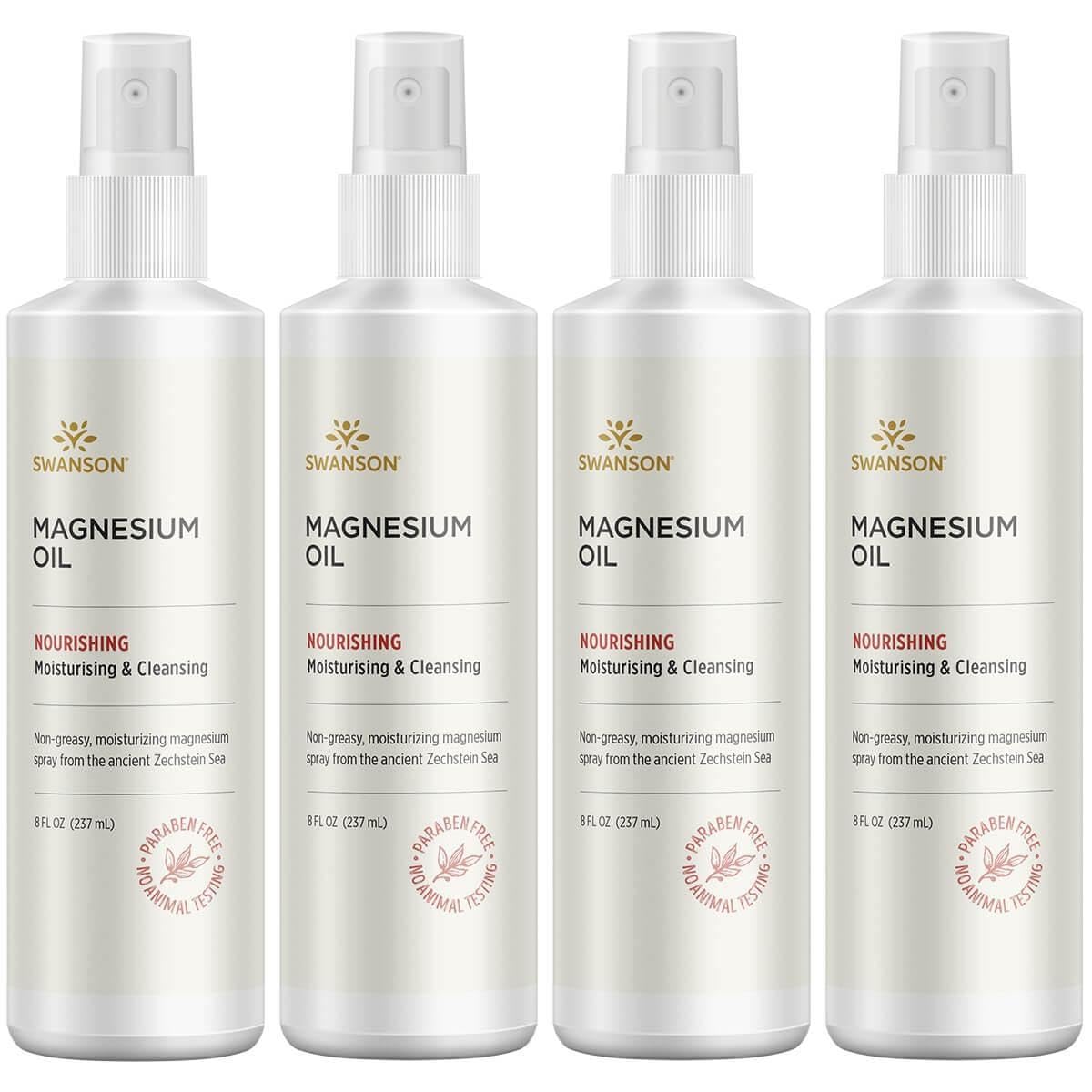 Swanson Magnesium Oil Spray Zechstein bottle for skin and muscle care with rapid absorption