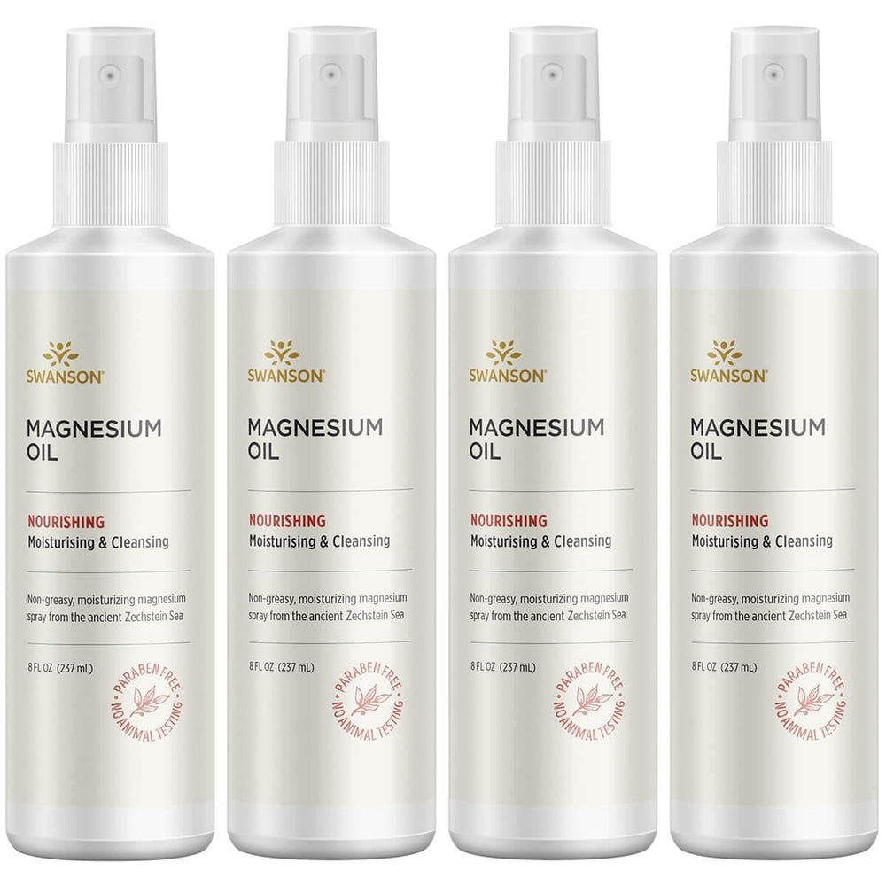 Swanson Magnesium Oil Spray Zechstein bottle for skin and muscle care with rapid absorption