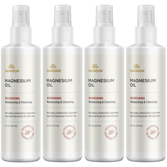 Swanson Magnesium Oil Spray Zechstein bottle for skin and muscle care with rapid absorption
