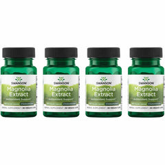 Swanson Magnolia Bark capsules in bottle for digestive and nervous system wellness support.